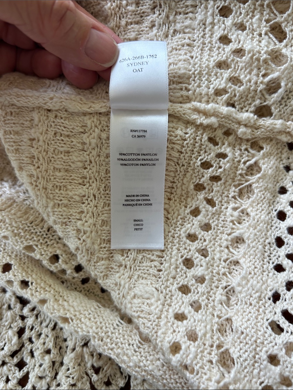 RAILS-Sydney Cream Crochet Midi Skirt - Picture 9 of 9